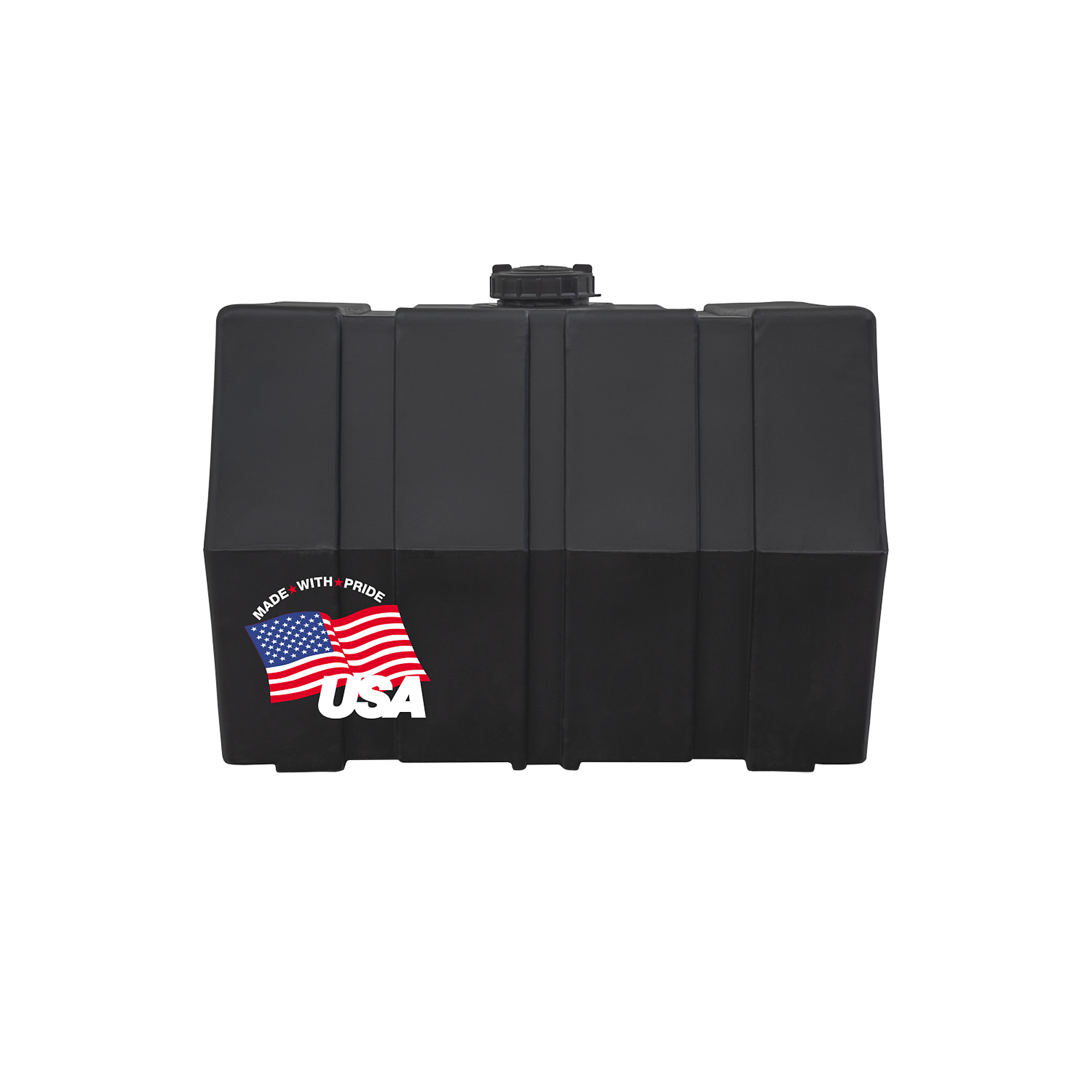 Romotech Square Water Liquid Storage Tank — 100 Gallon, 38in. x 30in. x 29in., Black, Polyethylene, UV-Stabilized, Model# 82123925